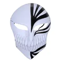 Отбеливать Косплэй Ичиго Куросаки Bankai Полный полые маски (черный в белый) Косплэй аксессуар для Halloween Party