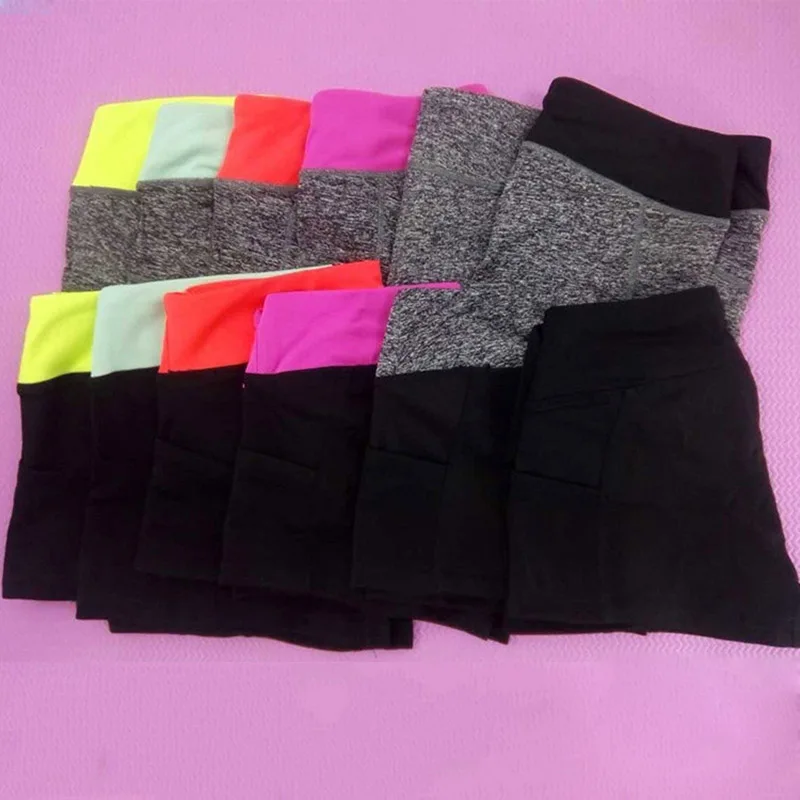 Running Shorts Summer Women Sports Gym Spandex Fitness Outdoor Yoga Shorts Workout Sportswear Patchwork