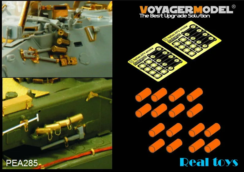 

Voyager MODEL 1/35 SCALE military models#PEA285 Modern Italian AFV smoke dischargers(16 set) (GP) plastic model kit