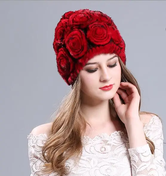 StyleA Женская осенне-зимняя шапка бини, женская новая теплая шапка из кроличьей шерсти Skullies, женская повседневная меховая модная русская утолщенная шапка s H7046 - Цвет: StyleA