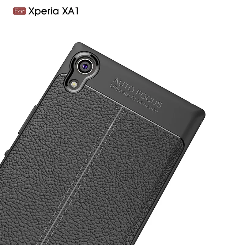 Litchi silicone case sony xperia xa1 (5)