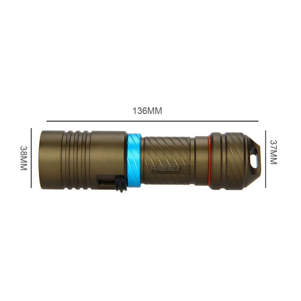 Мощный светодиодный фонарик для дайвинга cree xm l2 Подводный фонарь водонепроницаемый linterna zaklamp26650 или 18650 светодиодный фонарь