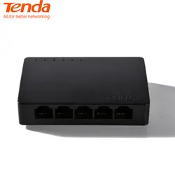 Tenda SG105 Ethernet переключатели 5 гигабитный Порт настольный коммутатор 10/100/1000 Мбит/с RJ45 Порты и разъёмы SOHO коммутатор