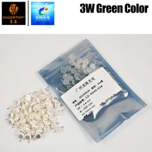 100 шт 3 вт зеленый цвет светодиодные лампы LZ-3G45-018 полная мощность высокая яркость 2 фута Пайка для Led Par Светильник
