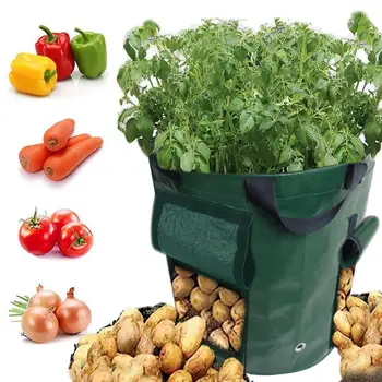 

2018 New Plant Grow Bag Double-opening Potato Planting Bag Vegetables Growing bag Potatoes Garden Supplies