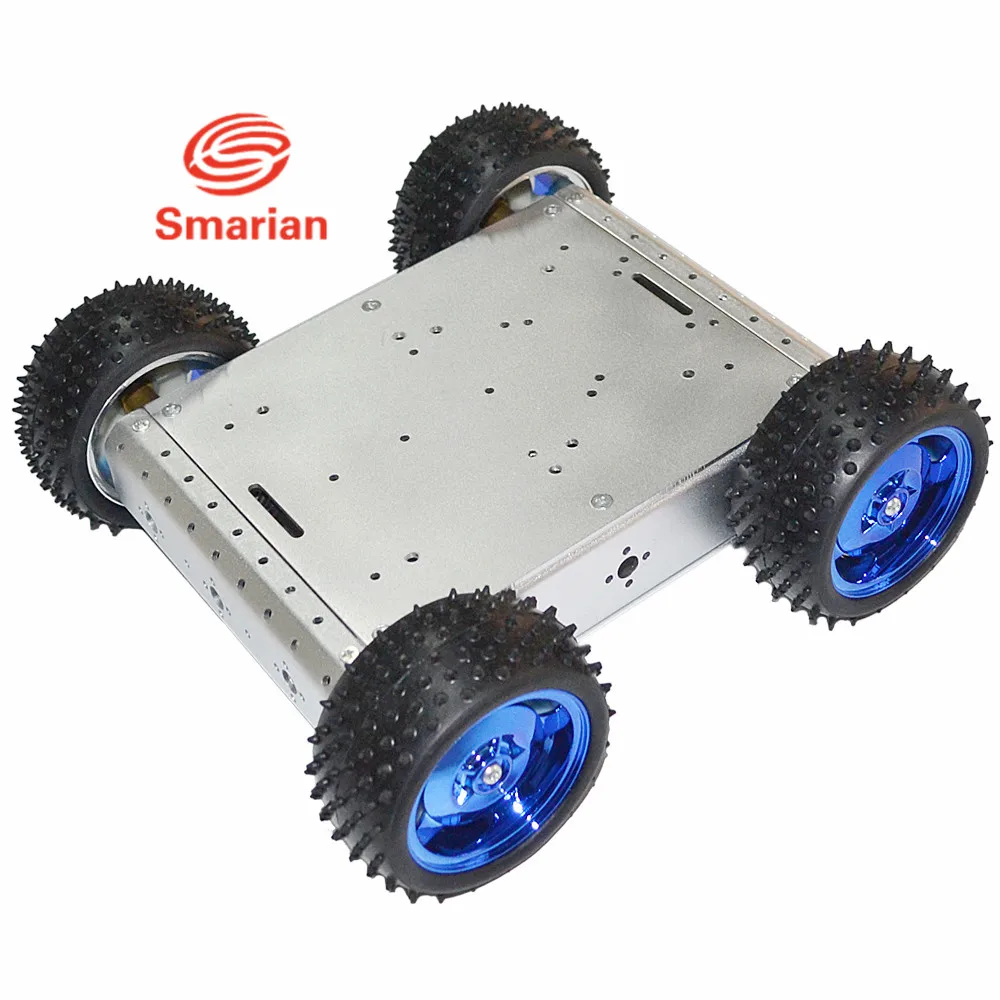 

4 Wd Smart Car Chassis 5 Kg Bearing Alloy Body Metal Chassis