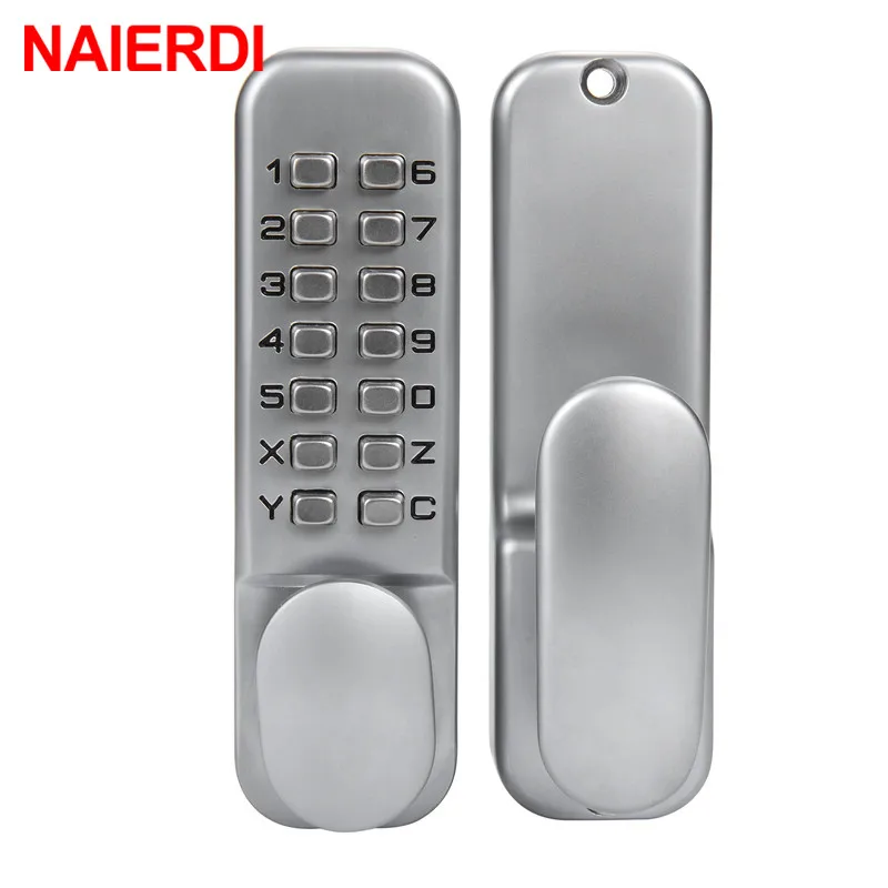 

NAIERDI Zinc Alloy Miniature Mechanical Ciper Lock Waterproof Numberal Door Digital Lock Keyless Password Non-Power Locks Home