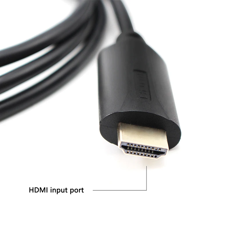 HDMI2VGA конвертер HDMI к VGA кабель Мужской декодер адаптера hdmi-vga hdmi к vga-адаптер совместимый ноутбук ПК проектор HDTV 1,2 м