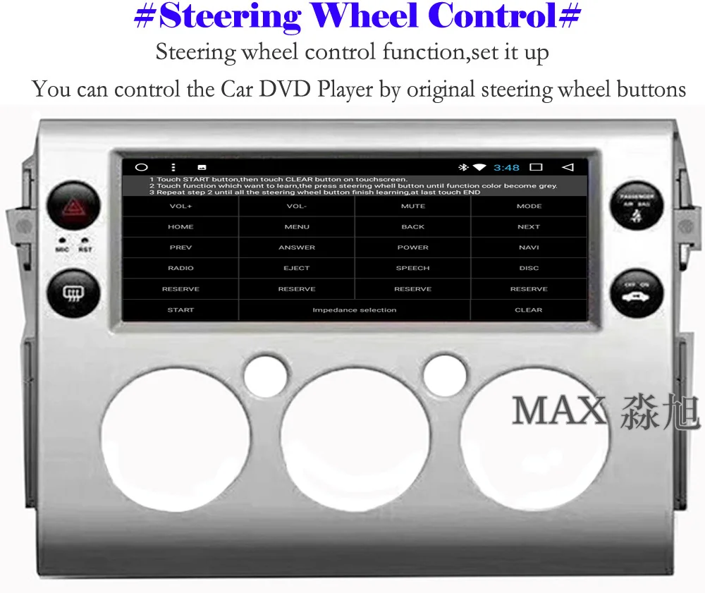 Best MAX 2G RAM 32G ROM 10.25" Android 8.1.0 Car DVD For Toyota FJ Cruiser 2007-2017 Car Radio RDS 4G WiFi SWC GPS Free Map Bluetooth 10