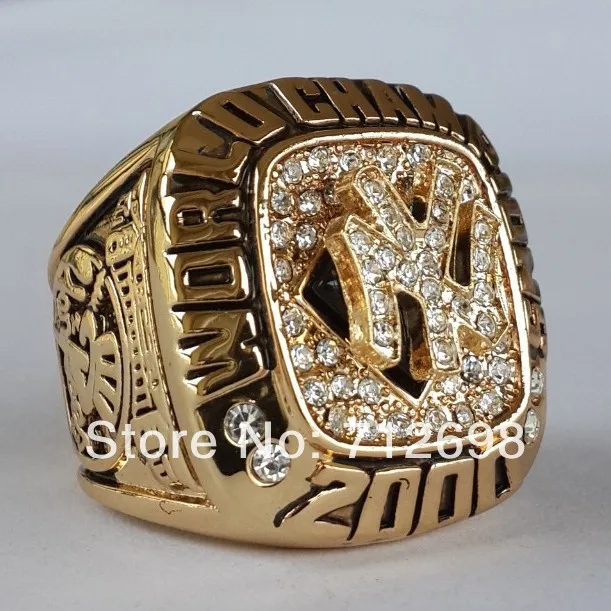 2000 MLB N Y Yankees Baseball World Series Championship Ring replica ring JETER size 11US BACK ...