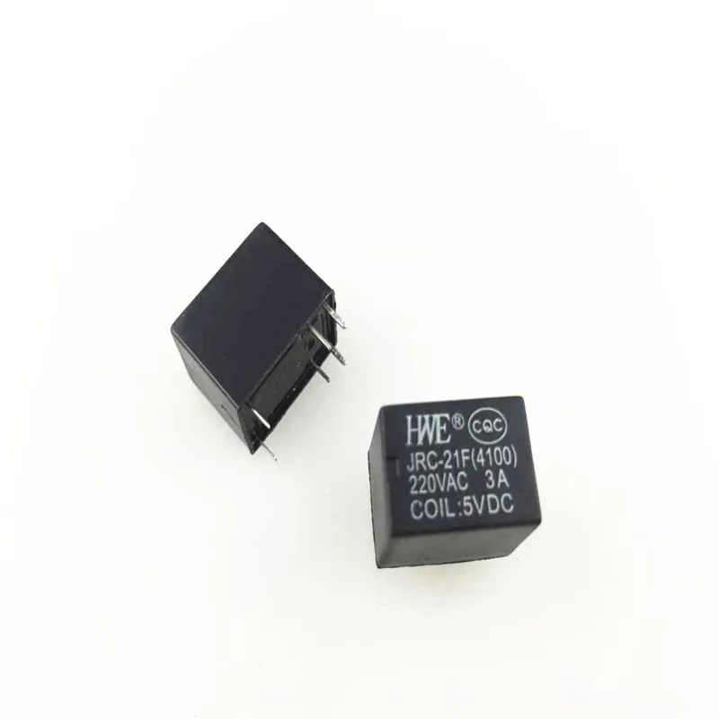 

20 Pieces Miniature PCB Relay JRC-21F 4100 DC 5V 6 Pins