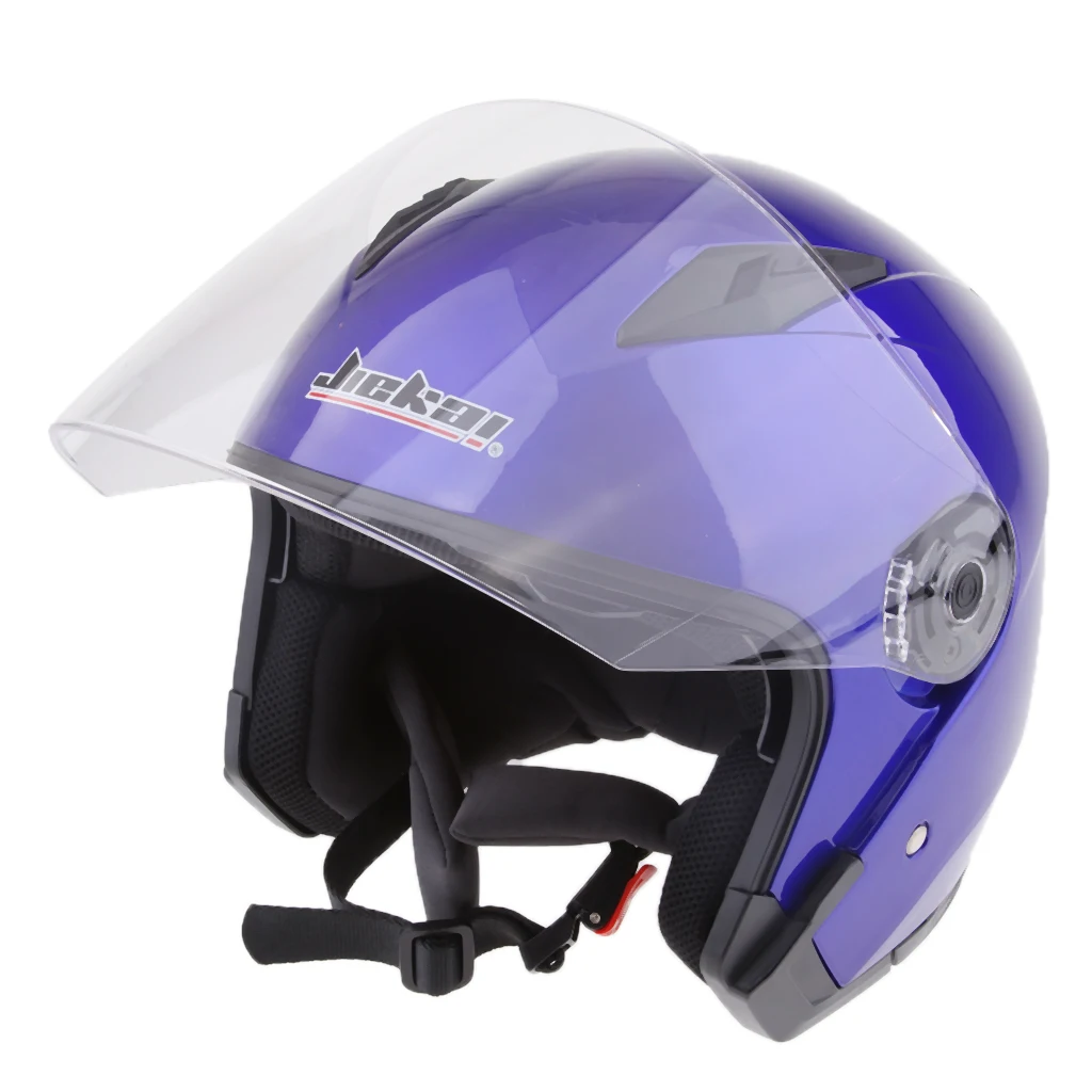  1 Piece  ABS plastic Motorcycle 3/4 Open Face Helmet with Full Face Shield Visor Sun Shield Full Face Helmet 