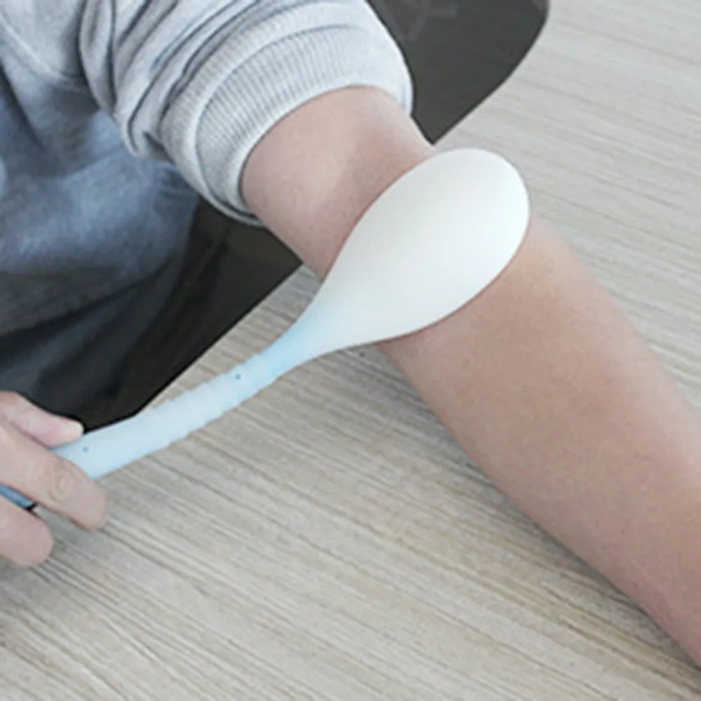 30 см ручка Силиконовая Акупрессура Меридиан палочки для массажа рефлексотерапия стимулятор мышц снимает усталость ПЭТ соскабливание пластины
