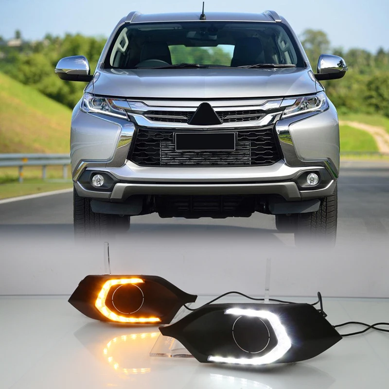 Front Lighting Lamps Fog Driving Lights Accessories tims Fit for Mitsubishi Pajero SPORT Montero