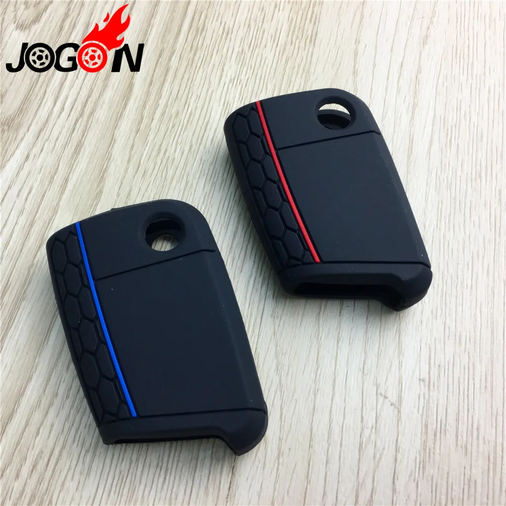 Car Key Fob Cover for VW Skoda Seat Silicone Rubber Case