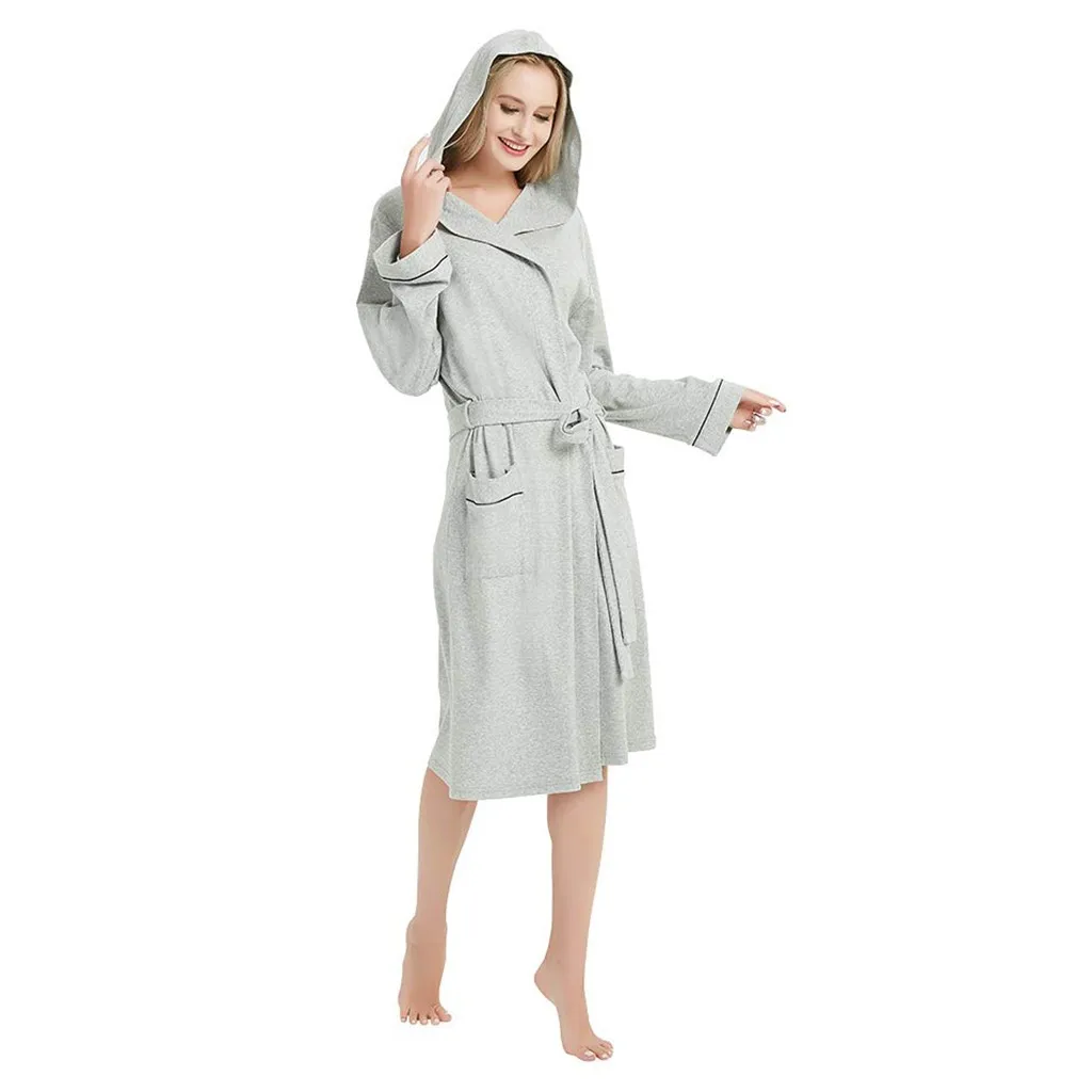 5XL сексуальные женские халаты, хлопок, легкий длинный халат с капюшоном, мягкая одежда для сна, v-образный вырез, домашняя одежда, вечерние халаты, халаты для подружки невесты