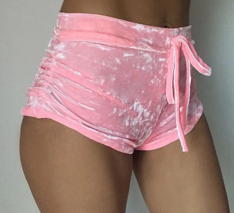 Womens velvet shorts Clearance