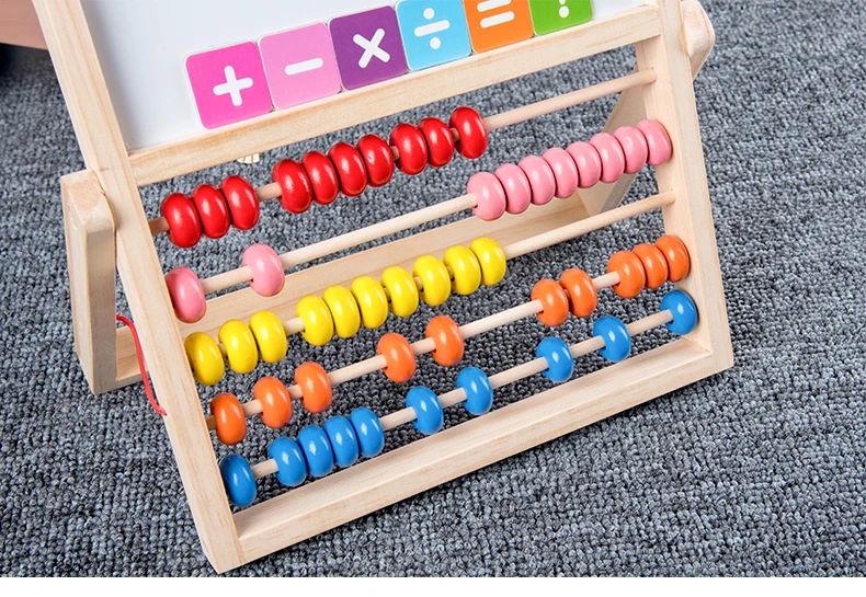 Математика Abacus обучающая рамка деревянная Монтессори игрушки счетные познавательные доски Математика Ранние развивающие игрушки для детей подарок