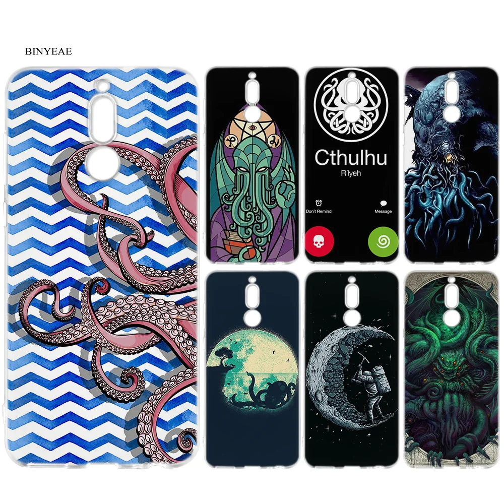 

Soft Cover Case for Huawei Mate 10 20 P10 P20 P30 Honor 9 10 Lite Pro P Smart 2019 Better Call Cthulhu Cartoon Cover Case New