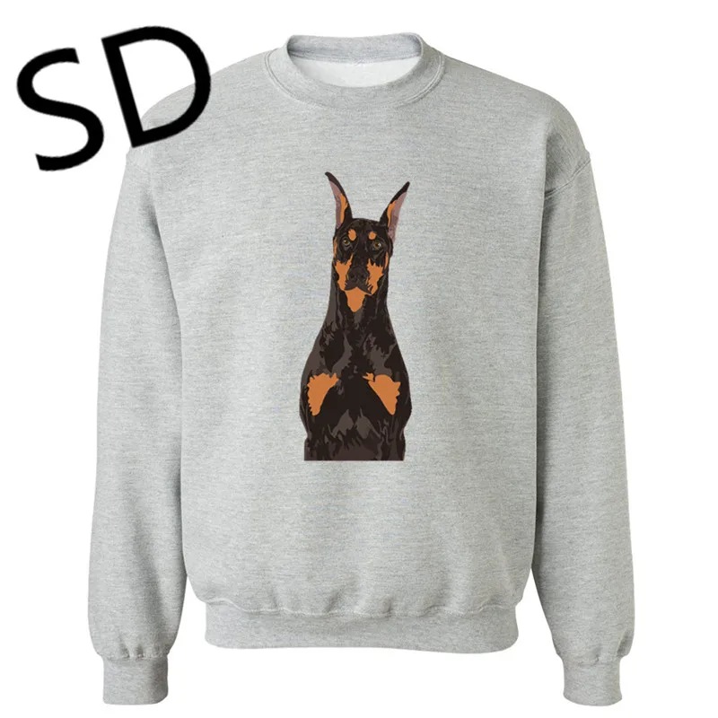 Dropshipping 3D Hoodies Men Doberman Pinscher Dog Sweatshirt Mens Clothes 2018 Dog Lover