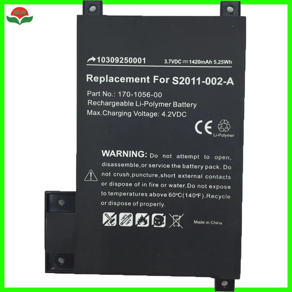 ISUN 100% новый аккумулятор с реальной емкостью для amazon kindle touch S2011 002 A D01200 замена