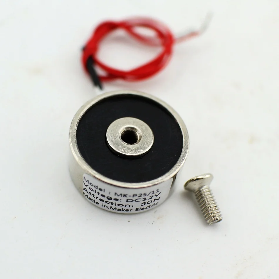 

thickness 11MM  DC 24V Suck 5KG  Holding Electric Magnet Lifting  Solenoid Electromagnet MKP25/11  Imanes De Neodimio