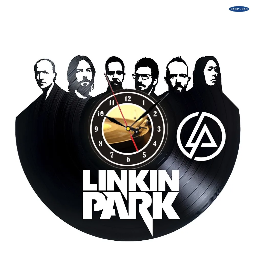 Linkin Park виниловые настенные часы, получить уникальный домашний Настенный декор, идеи подарка для друзей американская рок-группа уникальное искусство