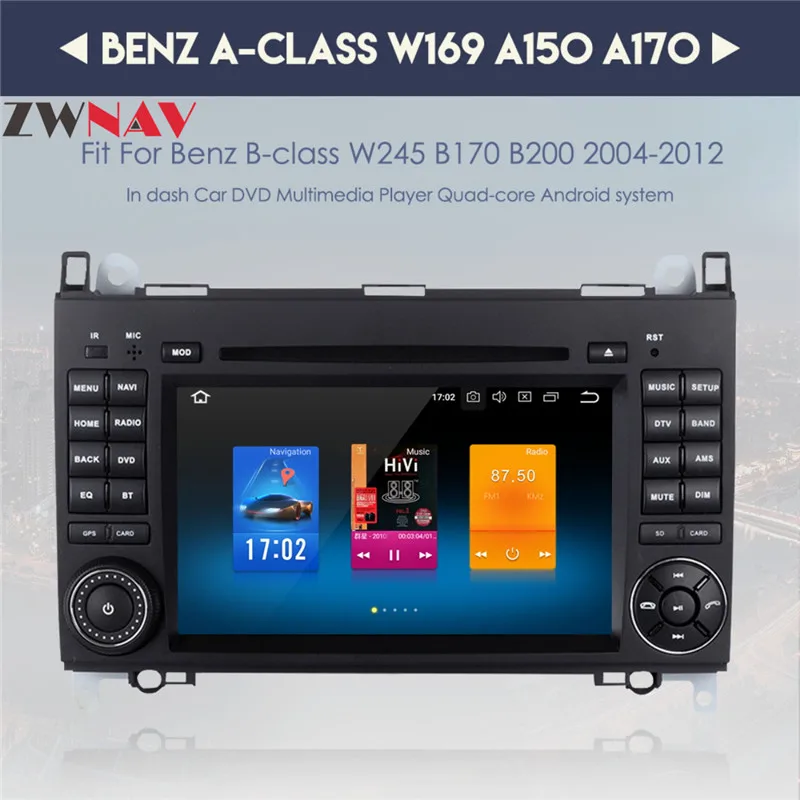 Sale Octa Core Android 8.0 Car GPS Stereo Car Radio Car DVD Player For BENZ A-class W169 A150 A170 B-class W245 B170 B200 2004-2012 9