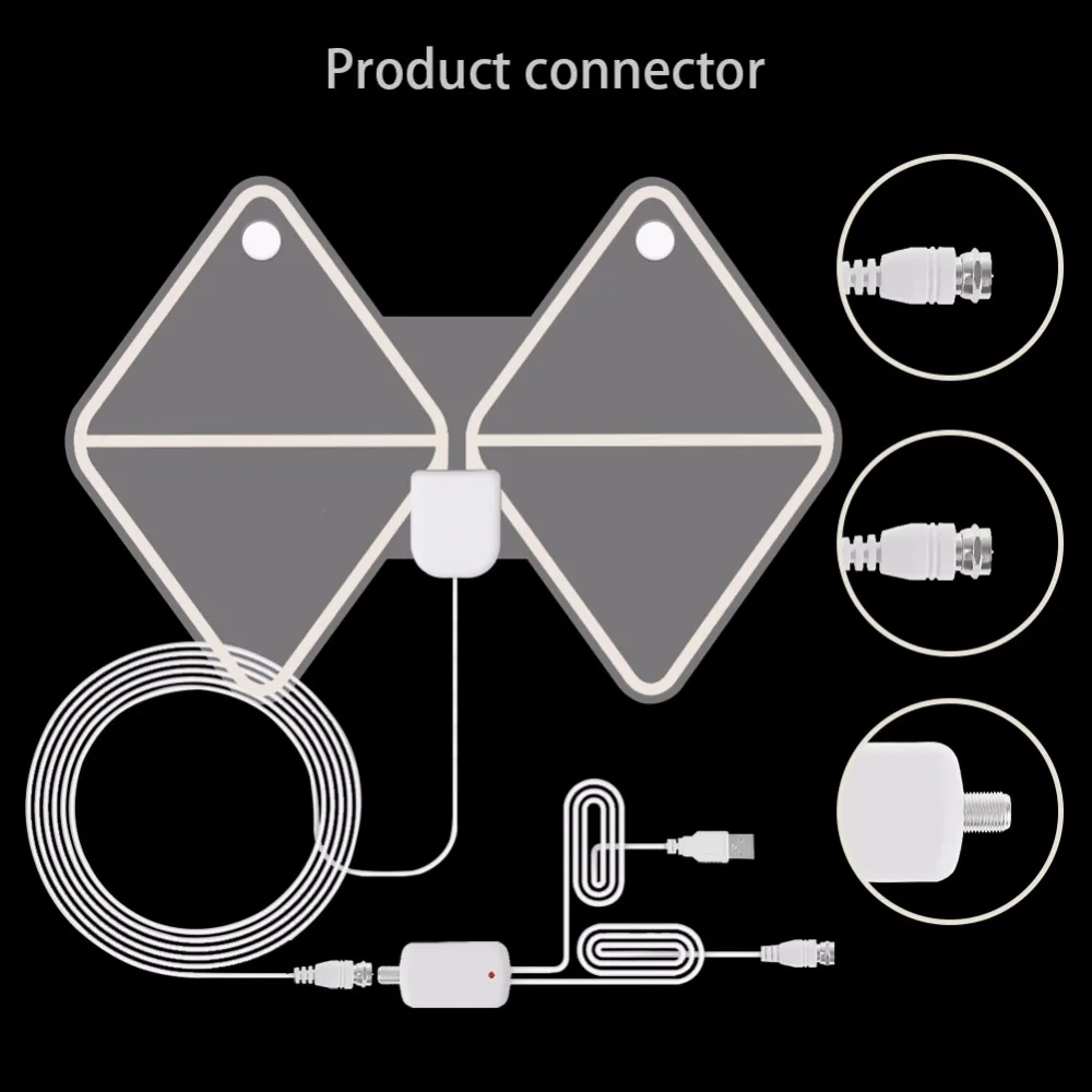 New Arrival TV Antenna Indoor HD Digital TV Antenna DVB T2 50 Miles Amplifier HDTV Signal Booster Vhf/Uhf Dvb-T/T2 Support 1080p New Arrival TV Antenna Indoor HD Digital TV Antenna DVB T2 50 Miles Amplifier HDTV Signal Booster Vhf/Uhf Dvb-T/T2 Support 1080p