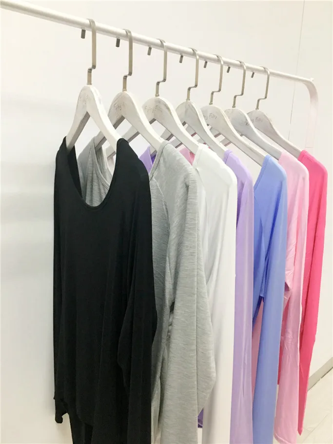UMLIFE Yoga Shirt Loose Breathable Fitness Shirt Women Sport Top Long Sleeve Yoga Clothing Lightweight Modal Sport T Shir (11)