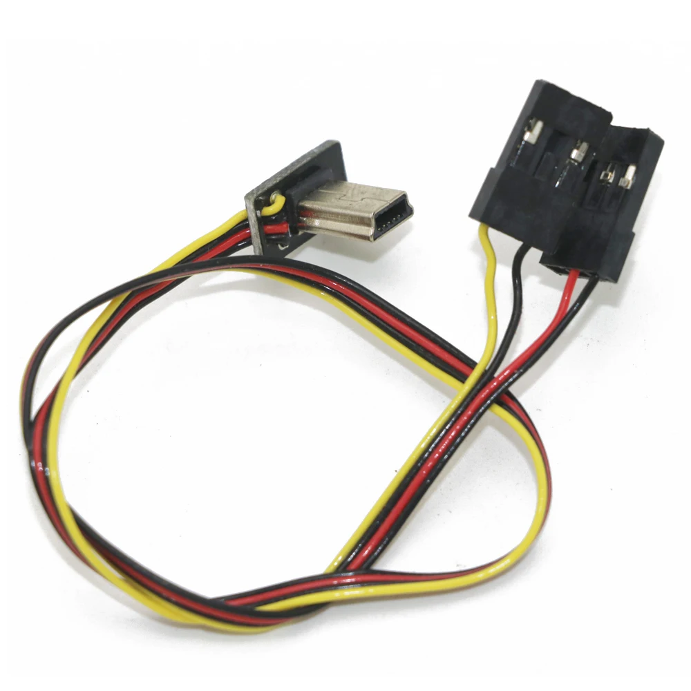 1 шт. USB 90 градусов до AV видеовыход 5 В постоянный ток BEC вход кабель FPV деталь для