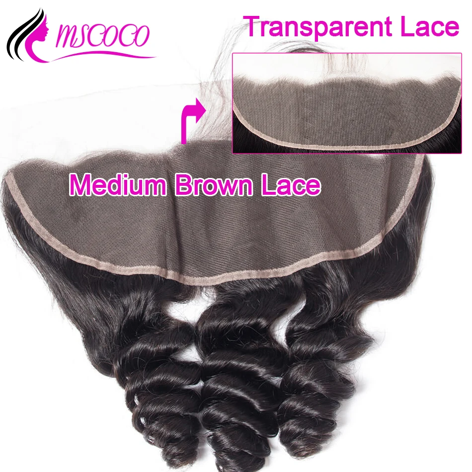 

Brazilian Loose Wave Transparent Lace Frontal Ear to Ear HD Lace Frontal Closure 8 - 22 Inch Swiss Lace Human Hair Closure
