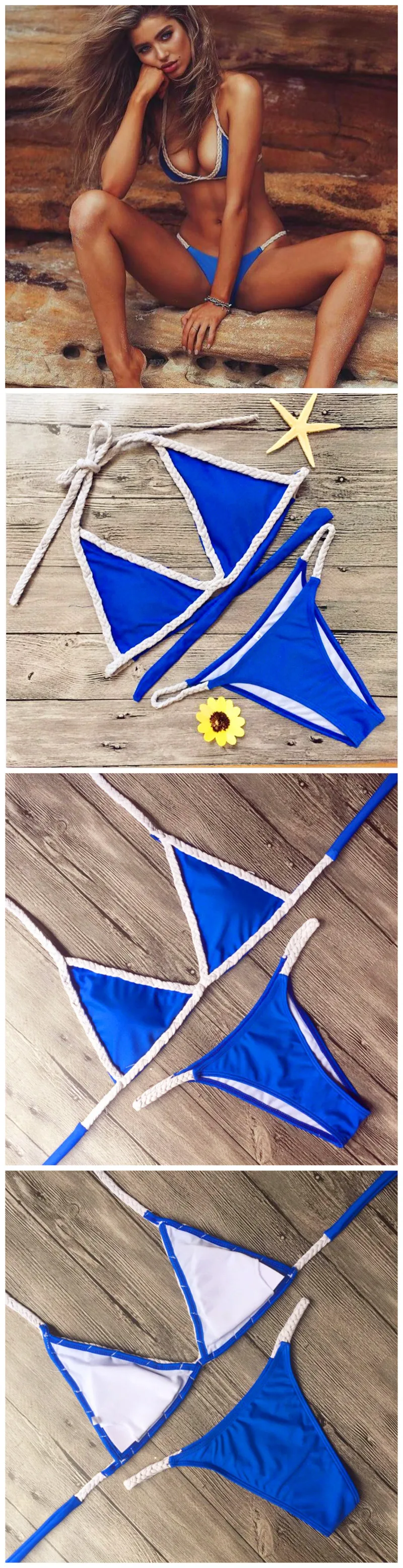 UMILIFE Bikini Set 2017 High Quality Bikini Push Up Sexy Thong Swimsuit Halter Padded Swimwear Women Brazilian Bathing Suit 19