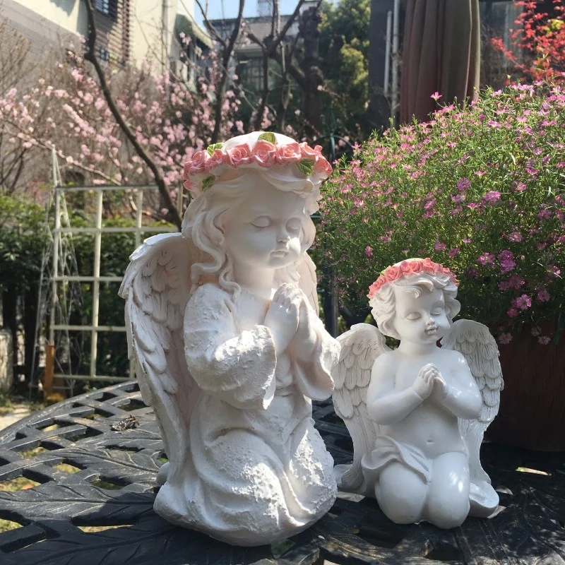 

Resin wreath Angel character elf cafe bar welcome card decoration lovers contracted merry christmas home