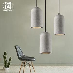 Nordic Loft Retro Concrete Pendant Lamp Vintage Simple Cement Hanging Lights
