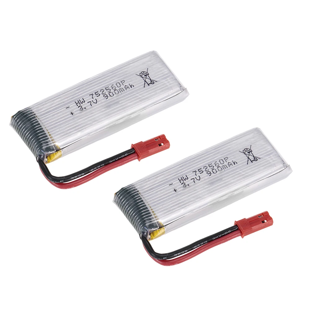 

2pcs 3.7V 900mAh Li-po Battery for 8807W Wifi FPV Drone RC Quadcopter