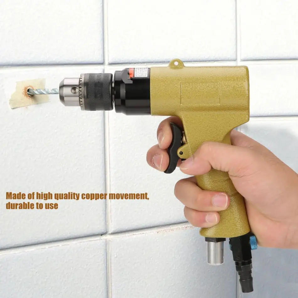 KP-550N 3/8 Тип пистолета CW/CCW пневматическая дрель пневматическое сверление инструмент 1400 об/мин Тип пистолета пневматическая дрель инструмент насадка пескоструйная