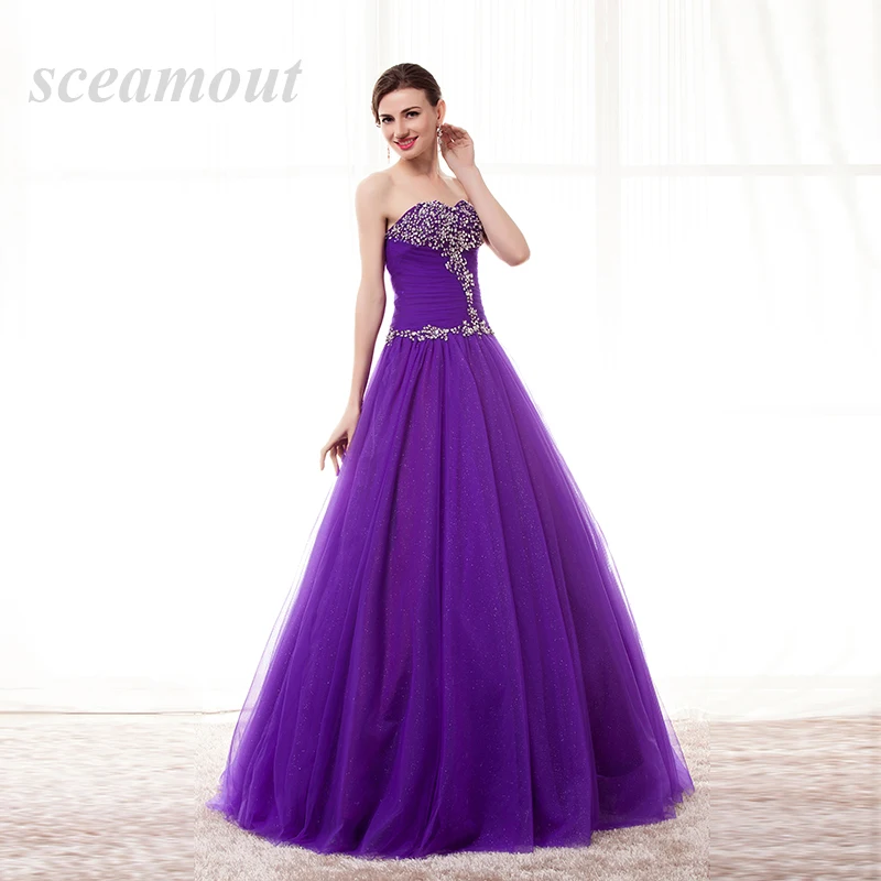 Glittering Sequins Crystal Blue Quinceanera Dresses New Real Image Sweetheart Lace up Sweet 16 Years Princess Prom Dress