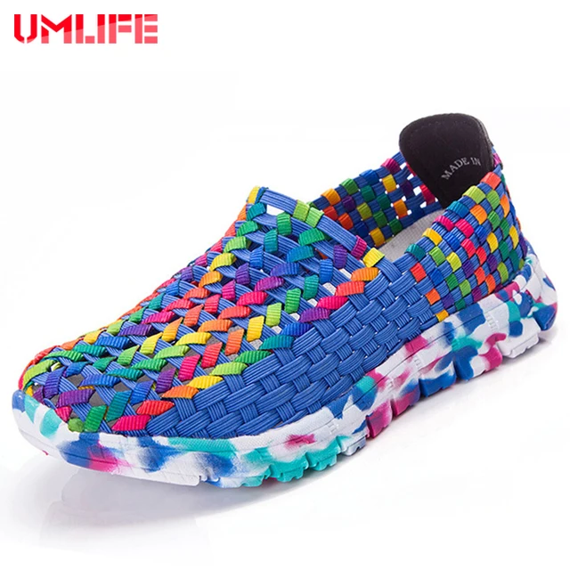 Umlife Women S Aqua Shoes Woven Mesh Breathable Outdoor Beach Water Umlife Women S Aqua Shoes Woven Mesh Breathable Outdoor Beach Water Female Slip On Sneakers