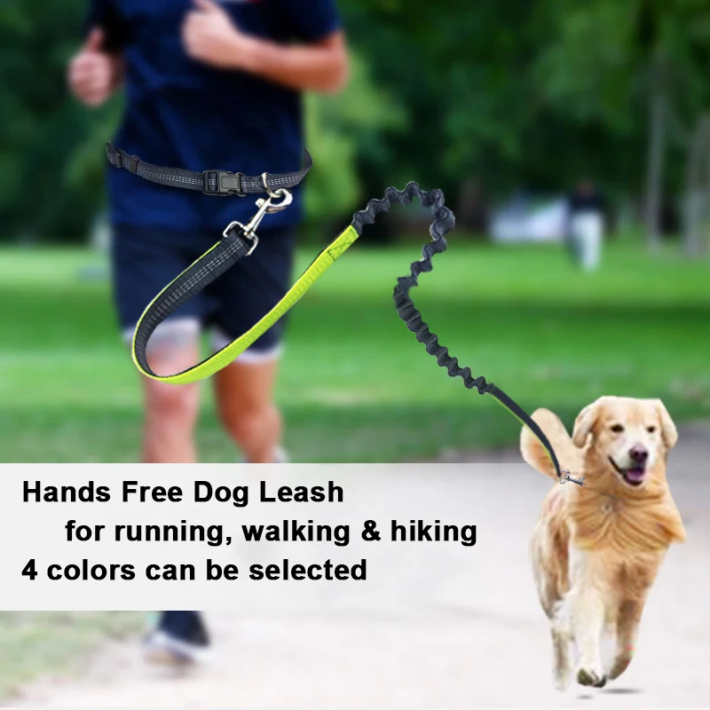Elastic Waist Dog Leash Running Jogging Dog Sport Product Adjustable