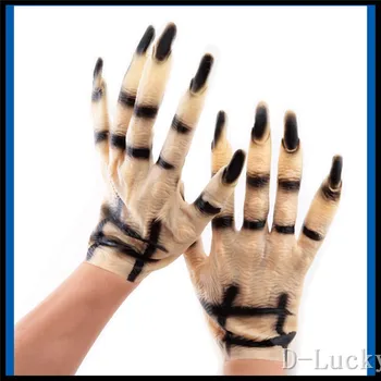

New Halloween Horror Devil Masks Silicone Rubber Masks Party Halloween Gloves Wolf Mask Wolf Gloves Halloween Scary Horror Masks