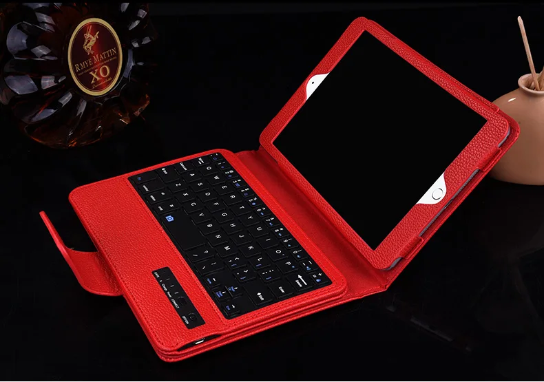 Kemile Bluetooth клавиатура чехол для ipad mini 2 Беспроводная клавиатура для ipad mini 1/2/3/4 pu Кожаная клавиатура чехол для ipad mini