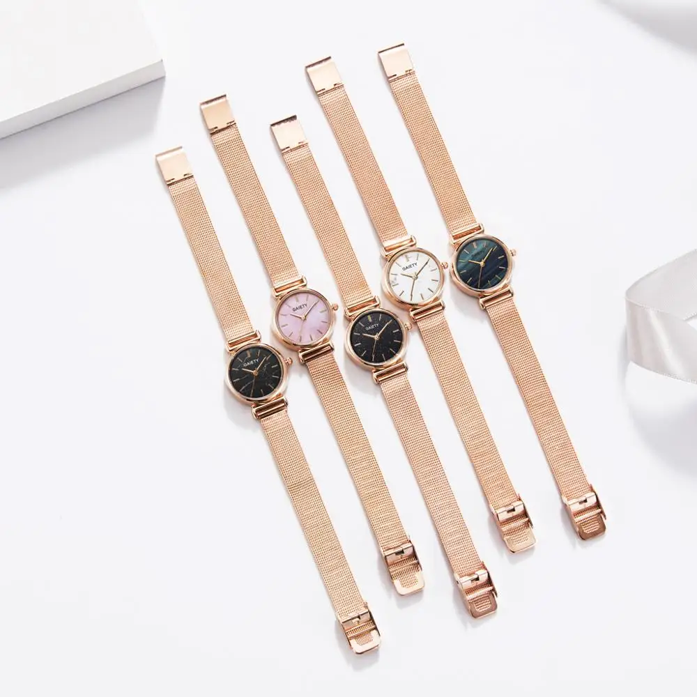 Роскошные женские часы-браслет из розового золота мраморные часы минималистичный стиль женские модельные кварцевые наручные часы relogio feminino часы xfcs