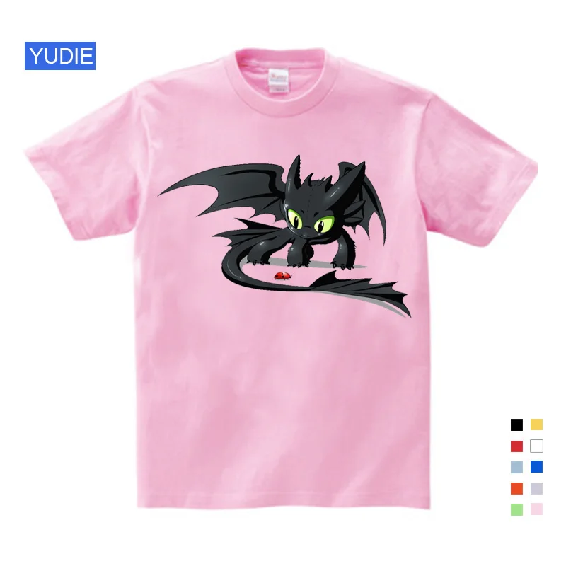 T-shirt Модная рубашка без зуба, мужские топы, Милая футболка с изображением дракона, летняя одежда, хлопковая одежда, футболка YUDIE - Цвет: T-shirt