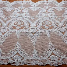 La Belleza Выкл белый/черный модный стиль вечернее/свадебное платье ручной работы бисером кружево fabirc 51 ''ширина шнур бисером ткань