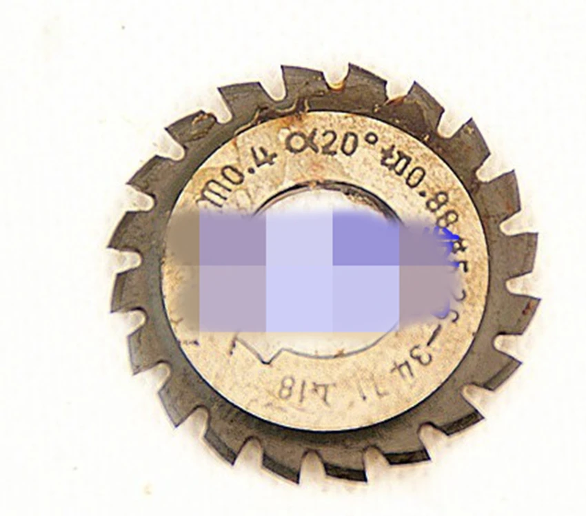 

1PC Sold separately Module 0.4 PA20 Bore16 1#2#3#4#5#6#7#8# Involute Gear Cutters M0.4