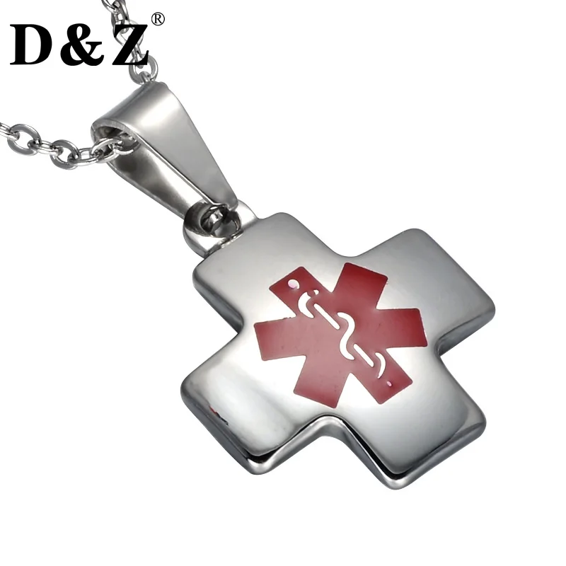 D &amp Z религиозное медицинское оповещение ортодоксальный крест ожерелье из