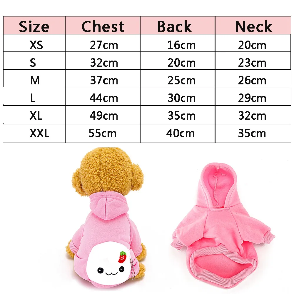 Cute Dog Hoodies Cat Jumpsuit Pet Clothes Outfit Puppy Hoodie Fall Winter Stitch Clothing Small Medium Dogs Warm Hoodies GGA0091 (11)