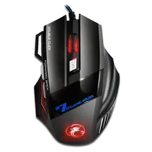 Professional Wired Gaming font b Mouse b font 5500DPI Adjustable 7 Buttons Cable USB LED Optical