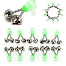 10 шт./лот, плагированная светящаяся палка, Аксессуары для рыбалки, морская выдра, колокольчик, колокольчик, рыболовные зубчатые гаджеты, не вредят, спиральный колокольчик